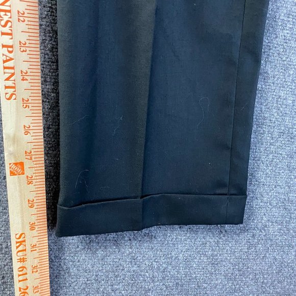 Louis Raphael Tailored Dress Pants 34/30 Men's Polyester Wool Adults Black - Picture 5 of 9